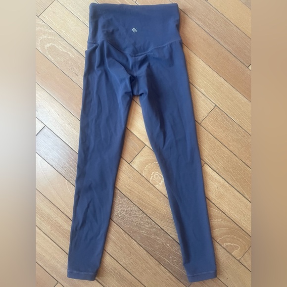 Like New XXS Athleta Ultra High Rise Elation 7/8 Blue Tight - Picture 3 of 11